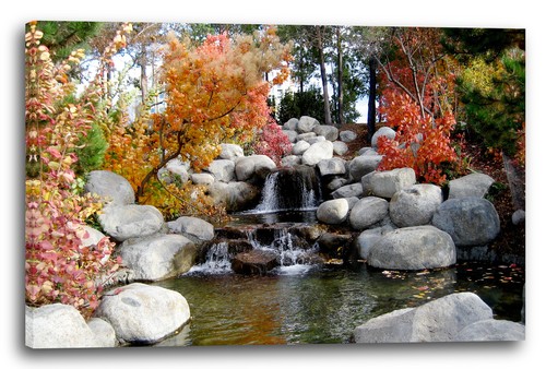 Wandbild kleiner wasserfall - kleiner, im