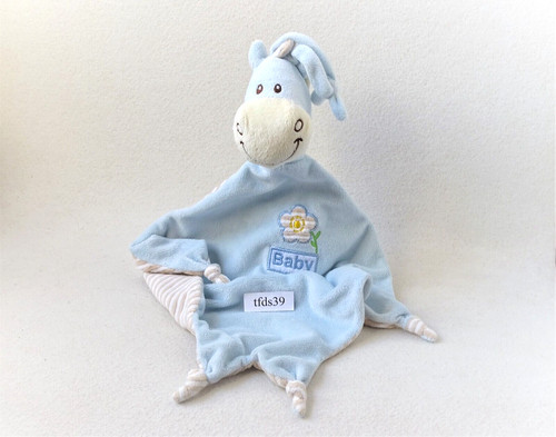 Pferd blau stickerei blume - pferd,