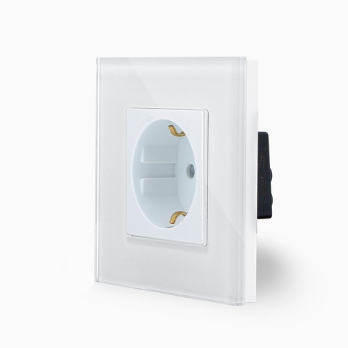 Glas steckdose schuko - glas,