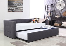 Aubrey grau Stoff Tagesbett |