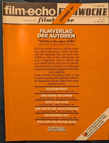 Filmecho filmwoche ausgabe - filmecho,