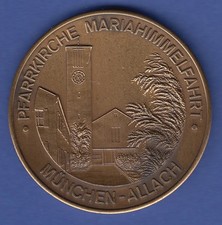 Medaille München-Allach Pfarrkirche Maria Himmelfahrt Schafkopfrennen F KAB 1986