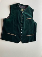 Trachten Weste Herren Hammerschmid, Größe 58/60 , Tannengrün , Samt
