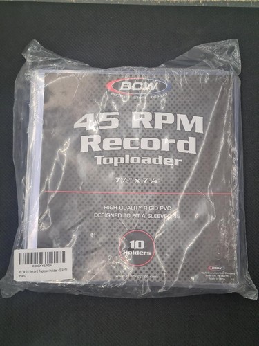 Bcw rpm record toploader - 45,