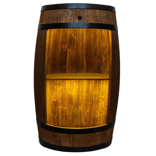 Holzfass farbton wenge mit - holzfass, in