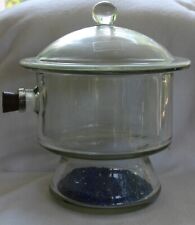 Exsikkator Dm 27 cm mit Knopfdeckel Glaswerke Wertheim, ohne Platte/Hahn (A317)