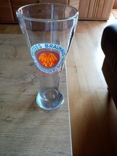 Altes dickes mundgeblasenes Weizenglas Weisses Brauhaus G. Schneider & Sohn Rar 