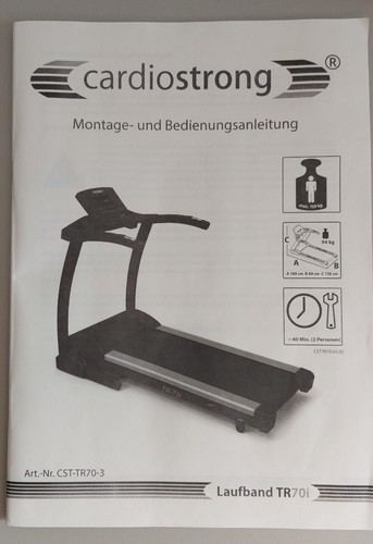 Laufband cardiostrong tr70i - cardiostrong,