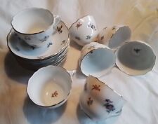 Hutschenreuther Mirabell Streublumen Kaffee Service, Tasse mit Untertasse