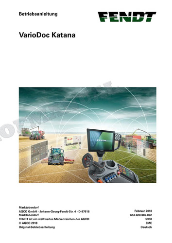Fendt variodoc katana - variodoc,