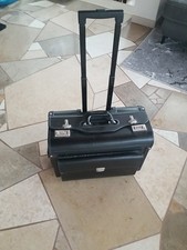 Pilotenkoffer Aktenkoffer Trolley Ausziehbarer Griff Kunstleder