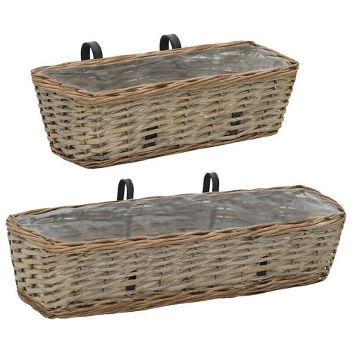 Blumenkasten rattan weide - 2x,
