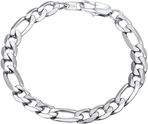 Armband edelstahl figarokette - armband,