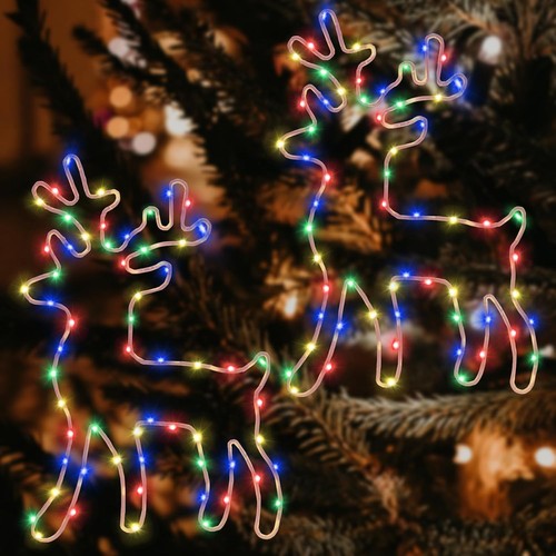 Rentier weihnachtsdeko 120 led - rentier,