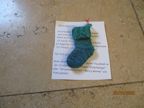 Schlüsselanhänger mini socke - schlüsselanhänger,