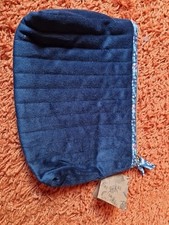 ? Kulturbeutel Waschtasche Kulturtasche Kosmetiktasche für Damen Blau Samt 