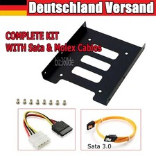 HDD / SSD Einbaurahmen 3,5" für 2,5" Festplatten PC Computer Halterung Adapter
