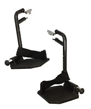 Fußstütze Beinstütze für Rollstuhl Toilettenstuhl, höhenverstellbar, schwarz ,,#