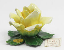 Porzellan Kunstkeramik Kerzenhalter Tisch Dekoration ROSE CAPODIMONTE Handarbeit