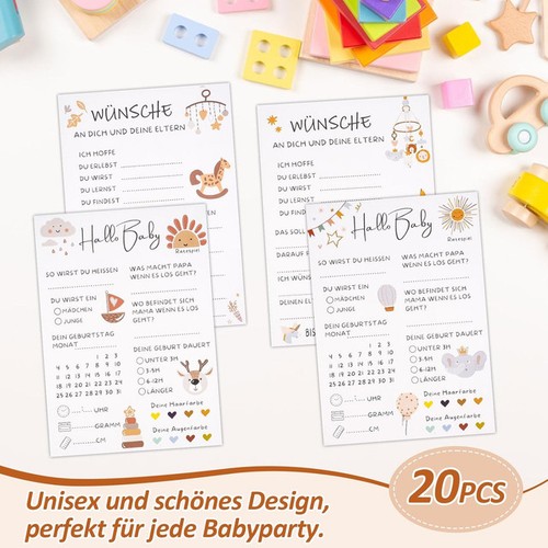 Babyparty spielkarten set - babyparty,