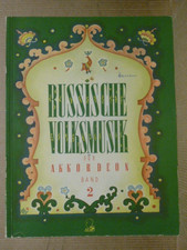 Musiknoten " Russische Volksmusik " Band 2 für Akkordeon