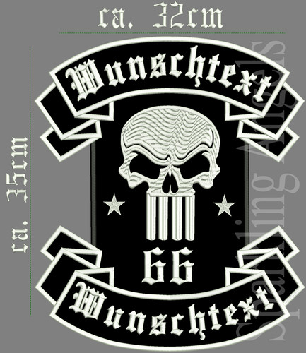 Rückenpatch aufnäher oben - ,