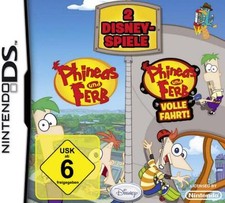 Nintendo DS 3DS PHINEAS UND FERB 1 + VOLLE FAHRT DOPPELPACK Top Zustand