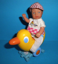 %***Mini Baby Born Puppe, Zapf Creation mit Ente auf Rollen***%