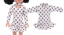 Puppen Kleid weiß mit