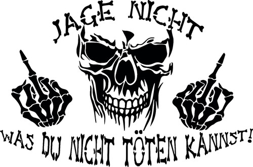 Autoaufkleber set jage nicht - set,