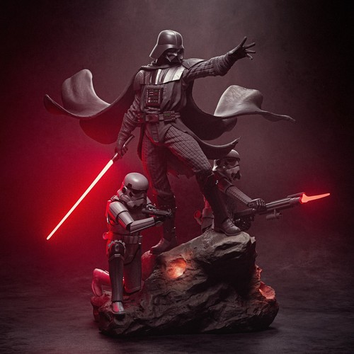 Darth vader diorama - vader, resin