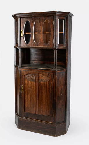 Jugendstil kredenz mit - -,