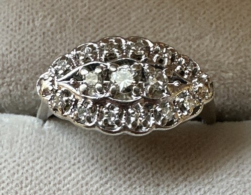 Ring 585 diamanten - ring, wg