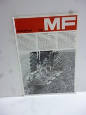 Orig. Schlepper Prospekt Massey Ferguson Beetpflüge von MF Traktor 2 Seiten