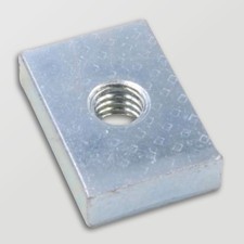 Nutensteine M4 / M5 / M6 Gewinde, T Nut Plakatschiene, Preisauszeichnungsschiene