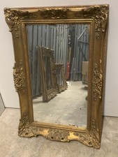 Vintage Spiegel  Bilderrahmen Gold 35x60 Echt Antik Barock Rahmen Goldrahmen