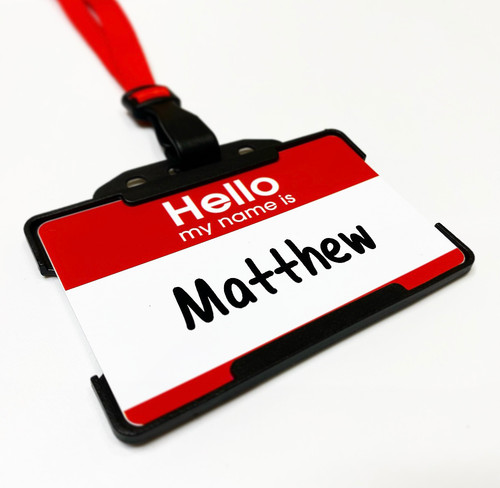 Rot hallo mein name - hallo,