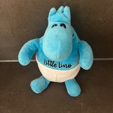 Lino Linola Plüsch Figur Stofftier blau Werbung Promotion Haut Juckreiz  18 cm