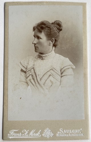 Orig cdv foto fotografie - cdv, frau