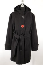 Sure schwarzer Damen-Mantel Gr.44/L Wolle Polyester Polyacryl Top Zustand