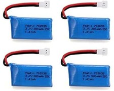 4er Set LiPo Akku 3.7V 380mAh