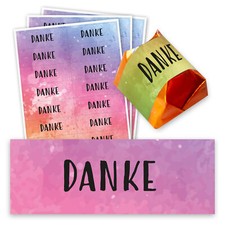Danke Aufkleber - 60 Stück -