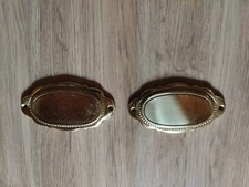 Namensschild Messing antik Messingschild 12cm breit x 6cm hoch x 1 cm dick