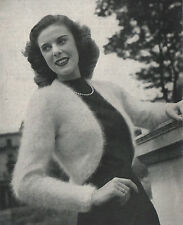 Strickanleitung Damen Vintage Shrug Bolero Langarm & Kurzarm. Angorawolle.