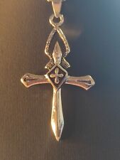 Halskette in Silber Christen Jesus Gott Templer Kreuzritter Kelten selten schön