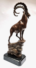 Bronzefigur Steinbock