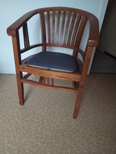 1 St.Teakholz Stuhl Massiv Honigfarben Kolonialstil Esszimmerstuhl Topzustand