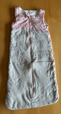 rosa-grauer Schlafsack - leicht gefüttert - Gr. 90 von Topomini