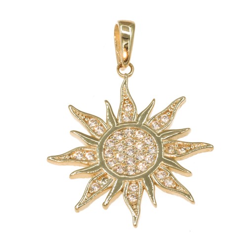 Anhänger sonne aus - 585, gold