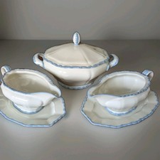 Sorau Carstens Porzellan Set Saucenspender (2 Stück) und Schüssel Top Zustand